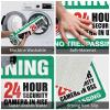 Doormats with Sayings Video Surveillance Signs, No Trespassing Violators Will Be Prosecuteds Mat Emo Room Decor Large Welcome Mats Outdoor ( Size : 50X80CM ) view 2