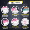 Flexies Pilates Ring Workout Cards -58 Exercise ring Card with Pilates circle Work Out Posture, Instruction & Breathing Tips | Free Dry-Erase Marker & Binding ring|Pilates Equipment Thigh Master guide view 3