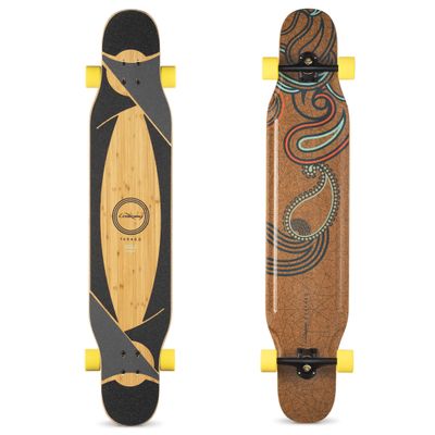 Loaded Boards Tarab II Bamboo Longboard Skateboard Complete (86a Fat Free, Flex 1)
