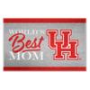 FANMATS 34580 University of Houston Starter Mat - World's Best Mom | Red | 19"x30" | UH Primary Logo