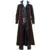 XUNRYAN Mens Victorian Jacket Vintage Steampunk Gothic Renaissance Medieval Frock Coat Cosplay Halloween Costume Tailcoat view 1