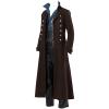 XUNRYAN Mens Victorian Jacket Vintage Steampunk Gothic Renaissance Medieval Frock Coat Cosplay Halloween Costume Tailcoat view 2