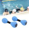 2pcs Water Floating Dumbbells Aquatic Exercise Water Dumbbells EVA Foam Water Aerobic Exercise Foam Dumbbells Water Fitness Equipment for Swimming Pool view 2