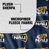 Northern Arizona University Lumberjacks Blanket, 50"x60" Logo Pattern, Silky Touch Sherpa Back Super Soft Throw Blanket view 4