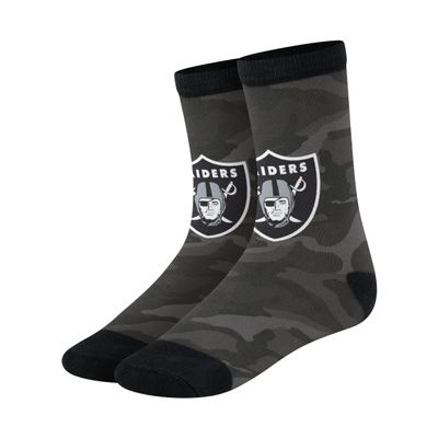 FOCO Las Vegas Raiders NFL Mens Printed Camo Socks - S/M
