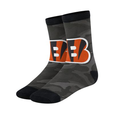 FOCO Cincinnati Bengals NFL Mens Printed Camo Socks - S/M