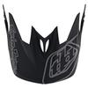 Troy Lee Designs D3 Helmet Visor Slant, Gray view 1
