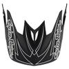 Troy Lee Designs D3 Helmet Visor SPIDERSTRIPE, Black view 1