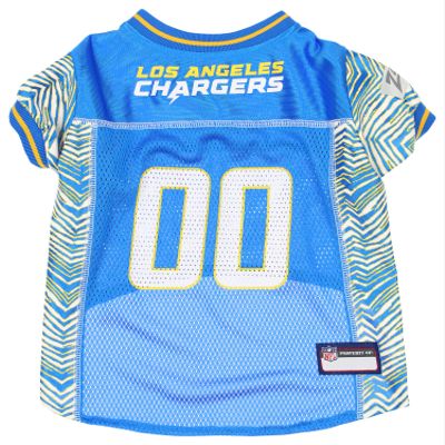 Zubaz NFL Team Pet Jersey for Dogs, Los Angeles Chargers, Large