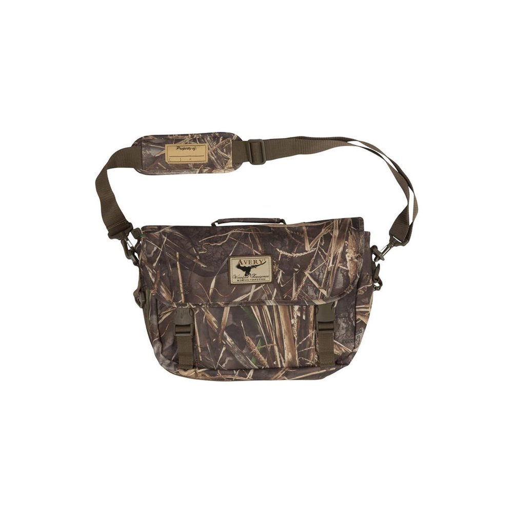 Avery Guide's Portable Camo Scouting Hunting Bag w/t Adjustable Shoulder Strap & Expandable Front Pocket | 13" L x 5" W x 10" D, MAX7