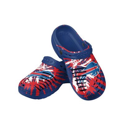 FOCO Buffalo Bills NFL Mens Tie-Dye Clog with Strap - M