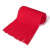 BEARUN Kids Knit Scarf Winter Fashion Solid Color Toddler Baby Scarves Neck Warmer Tassel Scarf for Boys Girls Red view 3
