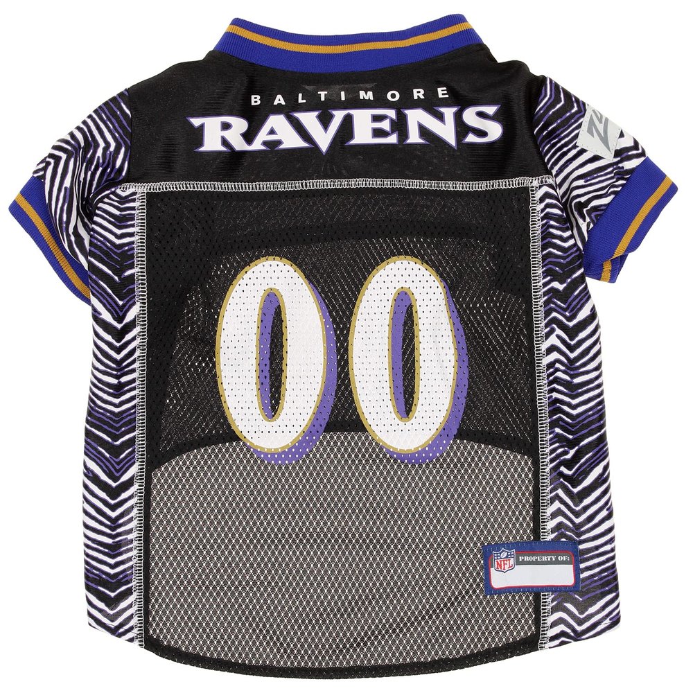 Zubaz NFL Team Pet Jersey for Dogs, Baltimore Ravens, X-Small