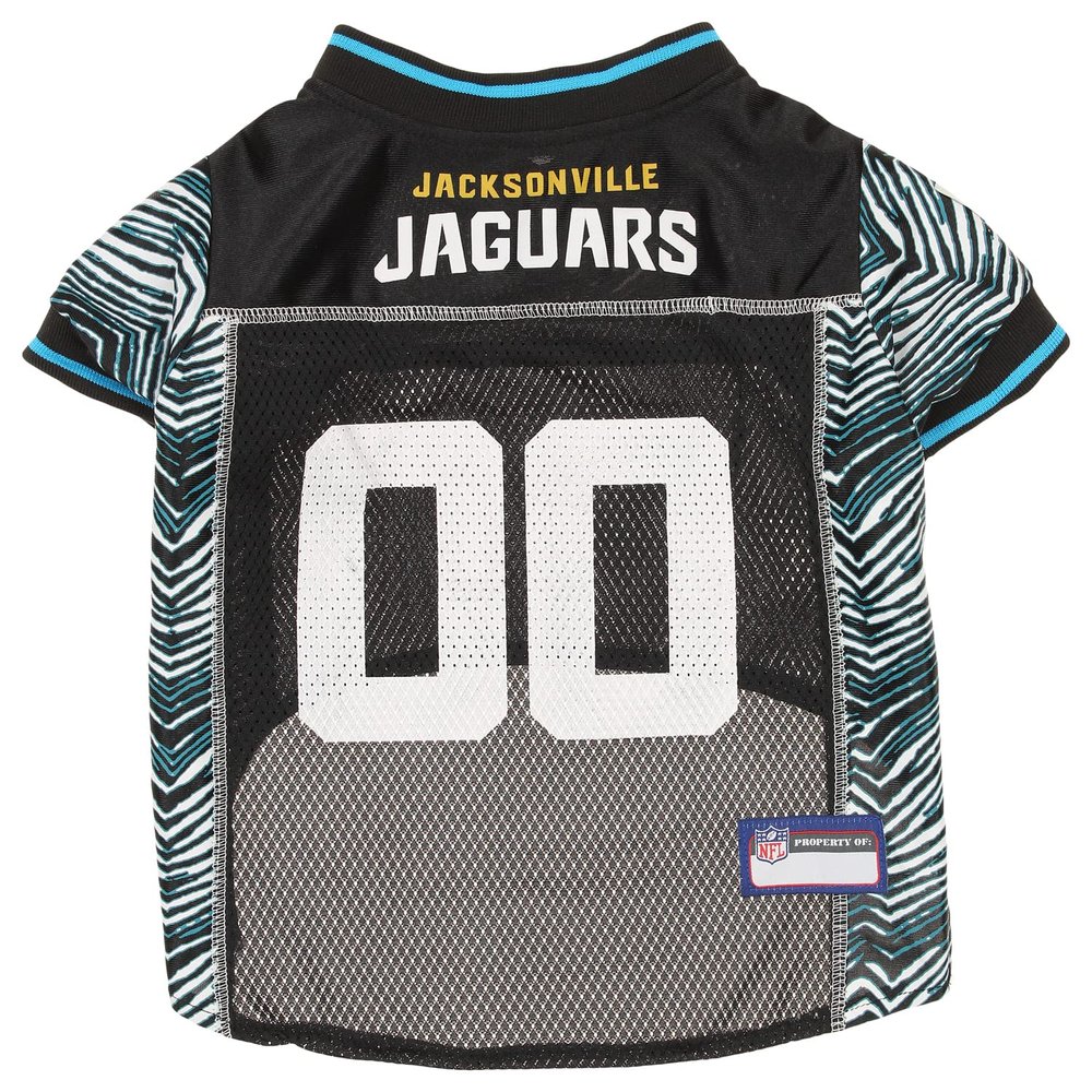 Zubaz NFL Team Pet Jersey for Dogs, Jacksonville Jaguars, Large