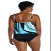 Maxine Of Hollywood Women's Standard Bandeau Tankini Swimsuit Top, Multi//Retro Wave, 12 view 2