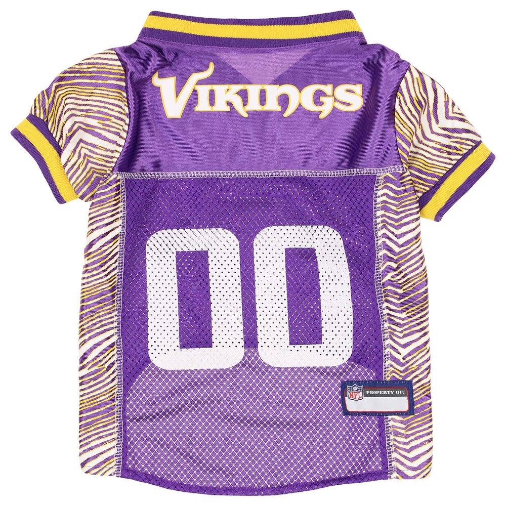 Zubaz NFL Team Pet Jersey for Dogs, Minnesota Vikings, X-Small