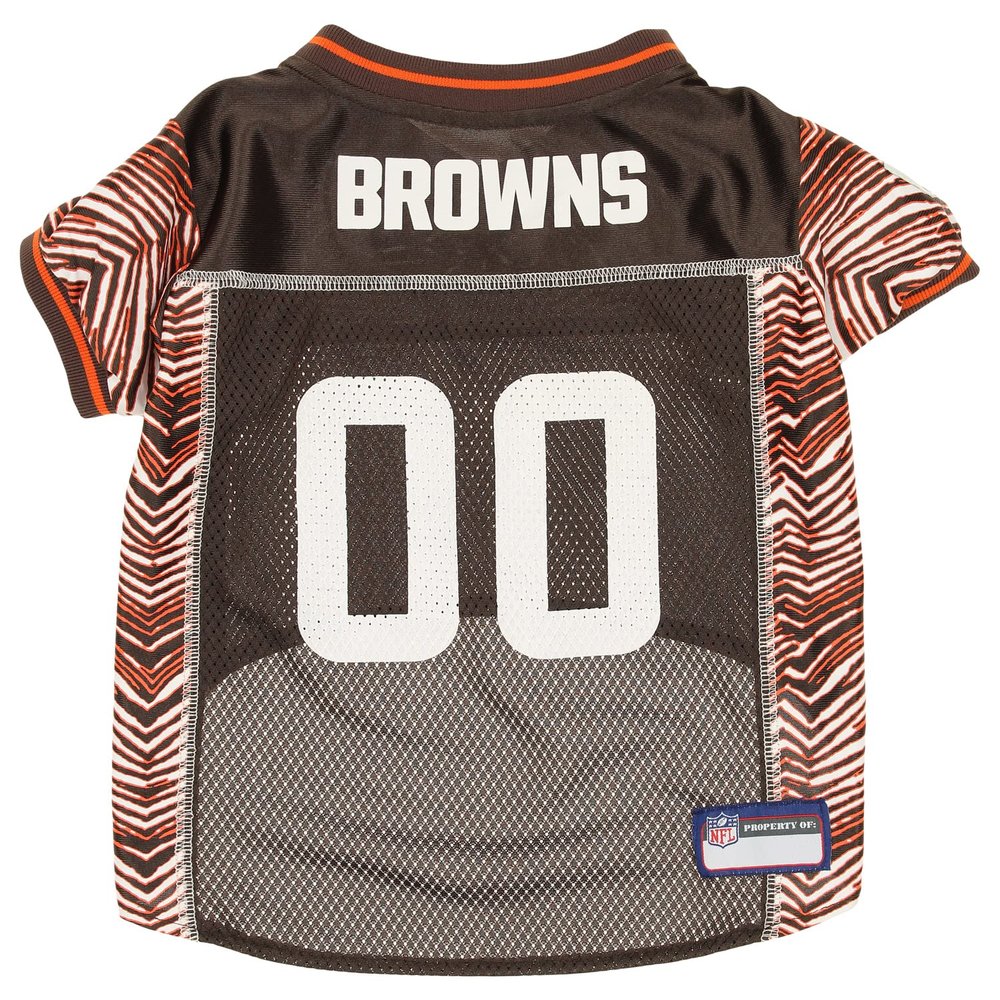 Zubaz NFL Team Pet Jersey for Dogs, Cleveland Browns, X-Small