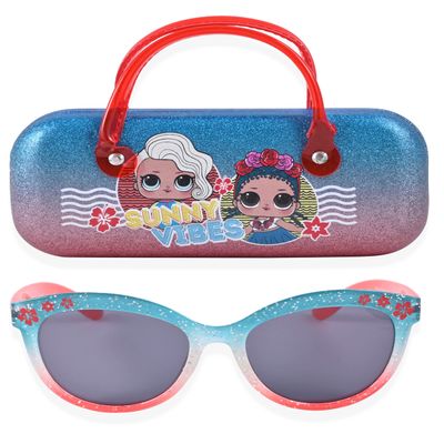 LOL Surprise Kids Sunglasses for Girls, Toddler Sunglasses with Kids Glasses Case