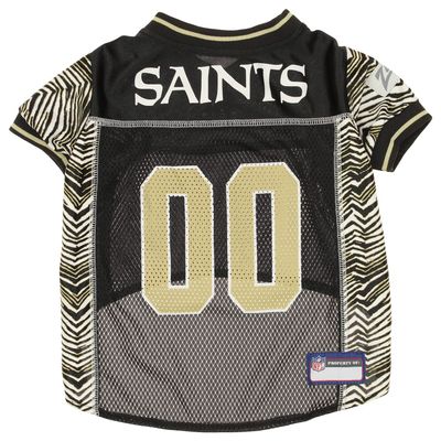 Zubaz NFL Team Pet Jersey for Dogs, New Orleans Saints, Small