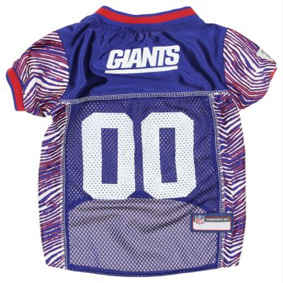 Zubaz NFL Team Pet Jersey for Dogs, New York Giants, X-Large