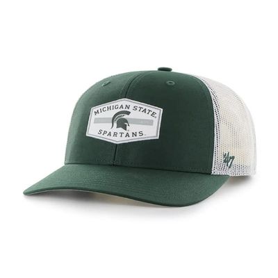 47 NCAA Men's Trucker Convoy Snapback Adjustable Hat (Michigan State Spartans - Green), One Size