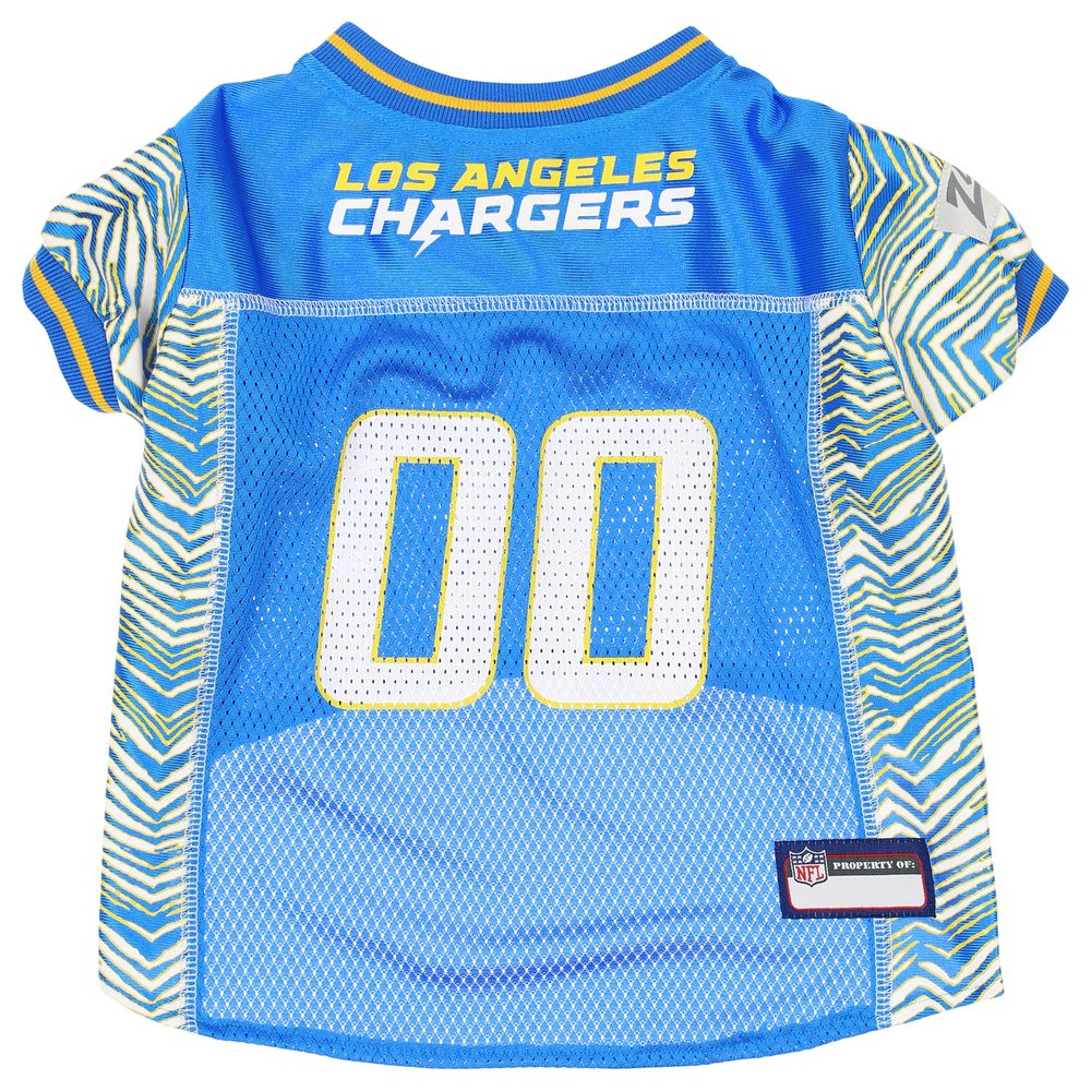 Zubaz NFL Team Pet Jersey for Dogs, Los Angeles Chargers, Small