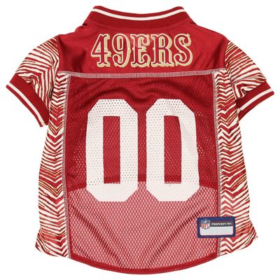 Zubaz X Pets First NFL San Francisco 49Ers Jersey For Dogs & Cats, Extra Small