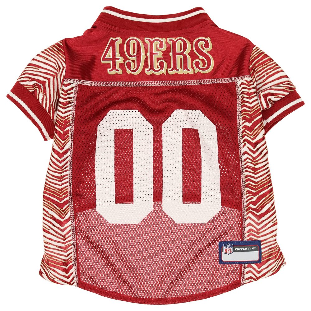 Zubaz X Pets First NFL San Francisco 49Ers Jersey For Dogs & Cats, Extra Small