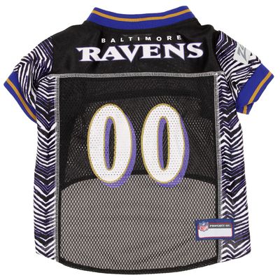 Zubaz NFL Team Pet Jersey for Dogs, Baltimore Ravens, Medium
