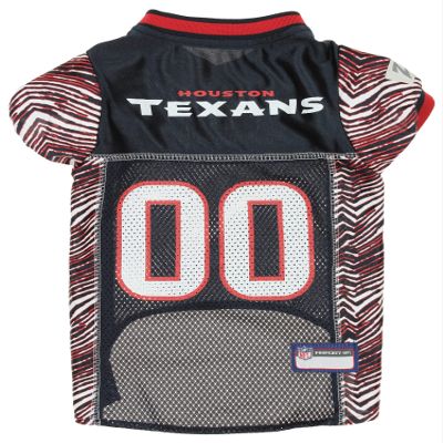 Zubaz NFL Team Pet Jersey for Dogs, Houston Texans, X-Small