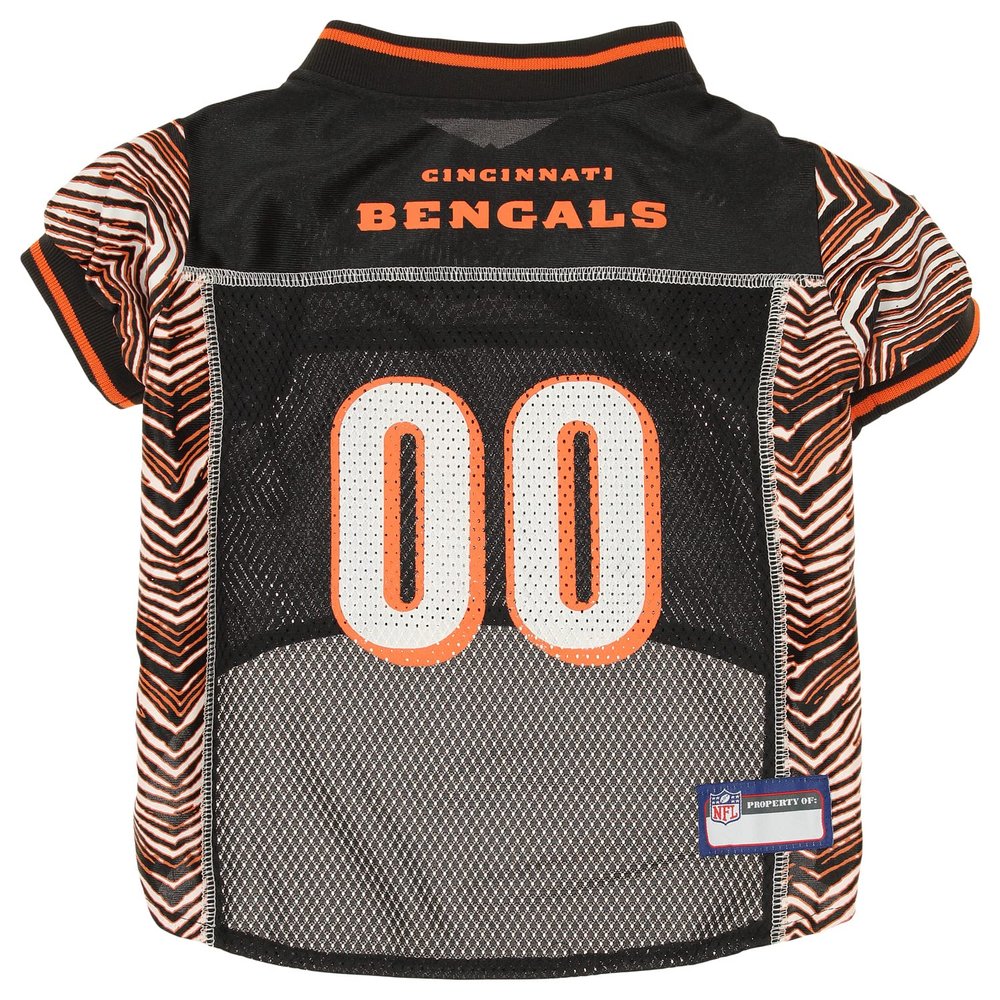 Zubaz NFL Team Pet Jersey for Dogs, Cincinnati Bengals, X-Small