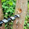 Bushcraft Gear Hand Auger Drill,Bushcraft Tool Survival Tool, Scotch Eye Wood Auger Bit with Genuine Leather Cover,Camping Shelter Building, Barbecue Grill, Backpacking, 1" Dia Drill Peg Hole Maker view 2