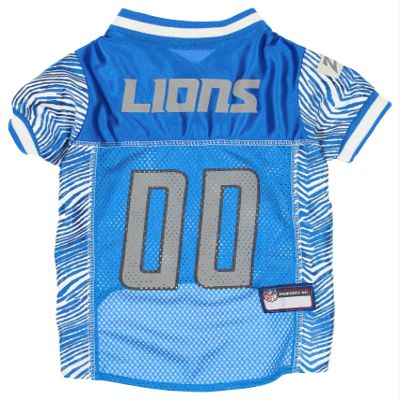 Zubaz NFL Team Pet Jersey for Dogs, Detroit Lions, Medium