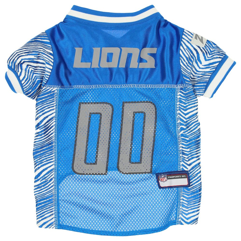 Zubaz NFL Team Pet Jersey for Dogs, Detroit Lions, Medium