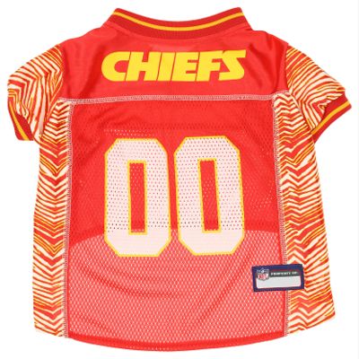 Zubaz X Pets First NFL Kansas City Chiefs Jersey For Dogs & Cats, Medium