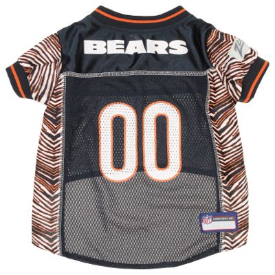Zubaz NFL Team Pet Jersey for Dogs, Chicago Bears, Large