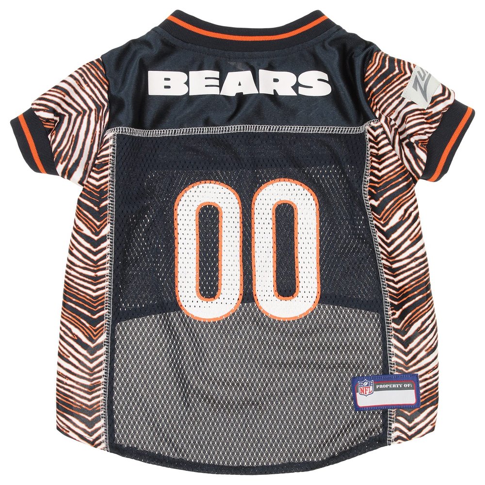 Zubaz NFL Team Pet Jersey for Dogs, Chicago Bears, Large