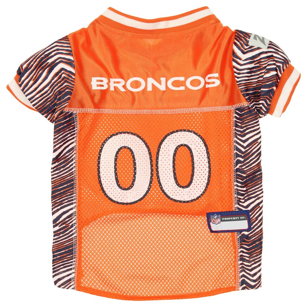 Zubaz NFL Team Pet Jersey for Dogs, Denver Broncos, Medium