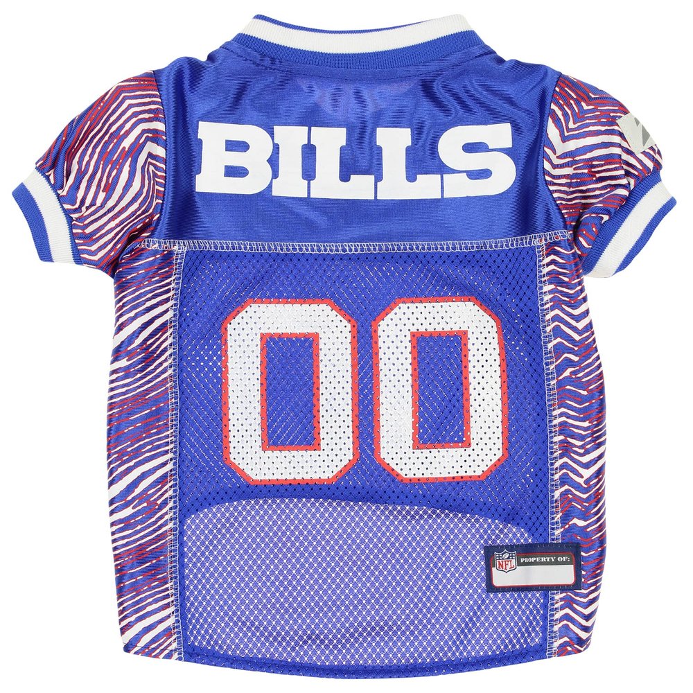 Zubaz NFL Team Pet Jersey for Dogs, Buffalo Bills, Small