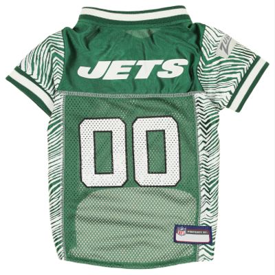 Zubaz NFL Team Pet Jersey for Dogs, New York Jets, Small