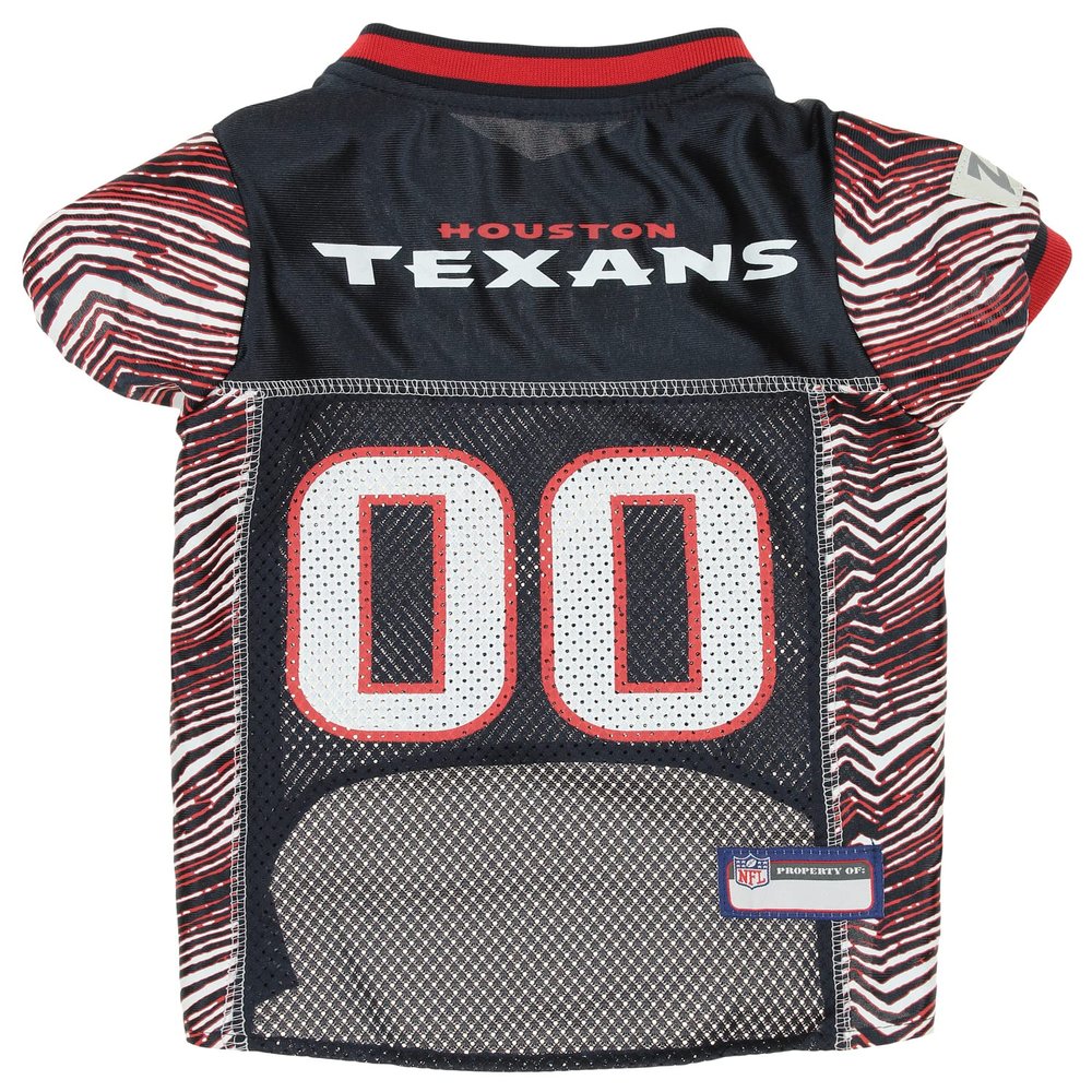 Zubaz NFL Team Pet Jersey for Dogs, Houston Texans, Small