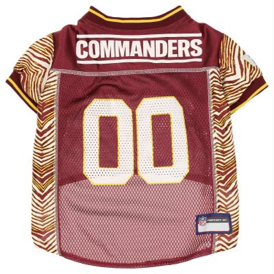 Zubaz NFL Team Pet Jersey for Dogs, Washington Commanders, X-Small