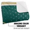 Jacksonville University Dolphins Logo Dots Silky Touch Sherpa Back Super Soft Throw Blanket,Logo Dots view 3