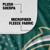 Jacksonville University Dolphins Logo Dots Silky Touch Sherpa Back Super Soft Throw Blanket,Logo Dots view 4