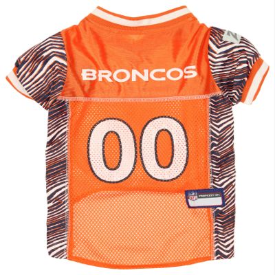 Zubaz NFL Team Pet Jersey for Dogs, Denver Broncos, X-Small