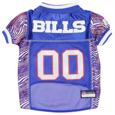 Zubaz NFL Team Pet Jersey for Dogs, Buffalo Bills, Medium