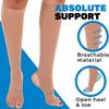 Plus Size Compression Socks for Women and Men 20-30mmHg - Opaque Compression Stockings with Open Heel and Open Toe for Swelling, Post Surgery, Blood Clots - Beige, 5X-Large- A911BE view 2