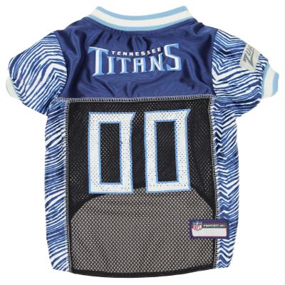 Zubaz NFL Team Pet Jersey for Dogs, Tennessee Titans, X-Small