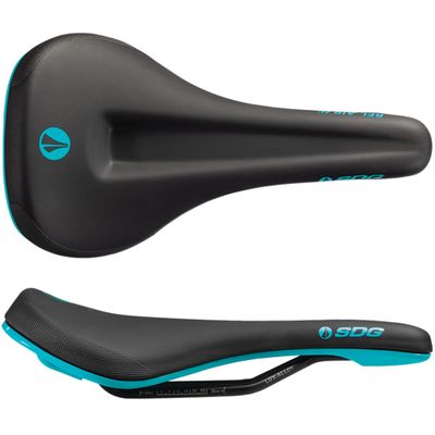 BEL AIR 3.0 MAX LUX-Alloy Rail Saddle Black Microfibre Top/Turquiose Base