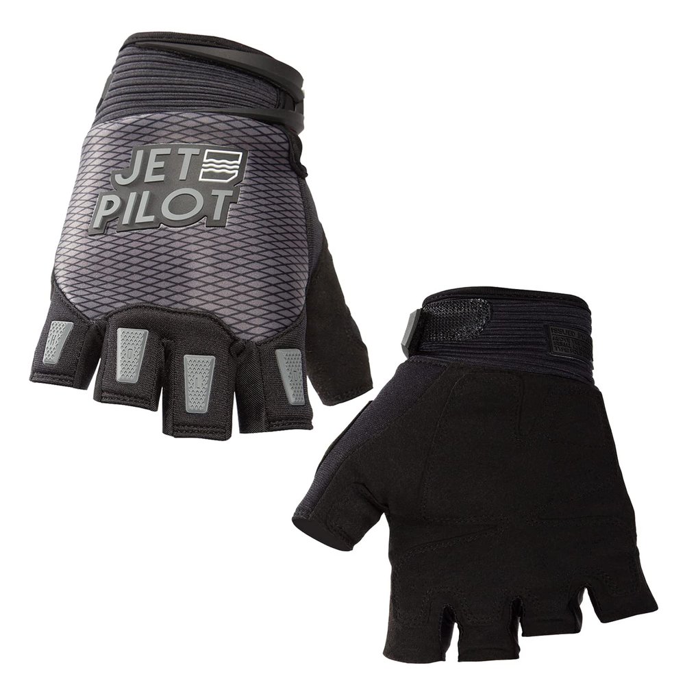Jetpilot Hold Fast Short Finger PWC Gloves - High-Intensity Water Sports: Jet Skiing, Kayaking, Windsurfing, Kiteboarding, Sailing, Diving, Stand Up Paddle Boarding, Personal Water Craft